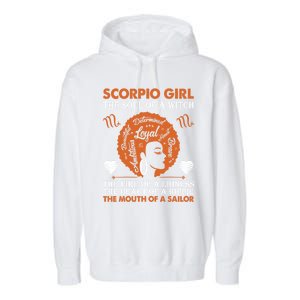 Scorpio Birth Day Gift October November Meaningful Gift Garment-Dyed Fleece Hoodie