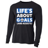  Soccer Boys Design Funny Soccer Cooling Performance Long Sleeve Crew