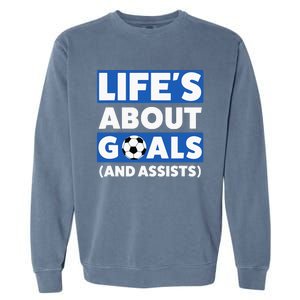  Soccer Boys Design Funny Soccer Garment-Dyed Sweatshirt