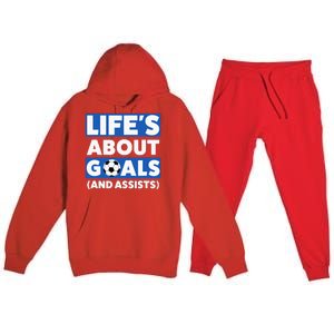  Soccer Boys Design Funny Soccer Premium Hooded Sweatsuit Set