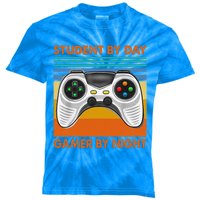 Student By Day Gamer By Night Meme For Gamers Kids Tie-Dye T-Shirt