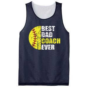 Softball Best Dad Coach Ever Retro Father Softball Coach Dad Mesh Reversible Basketball Jersey Tank