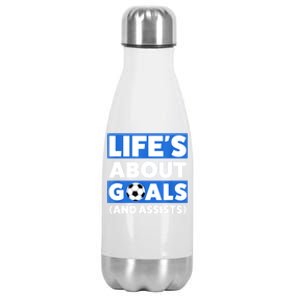 Soccer Boys Design Funny Soccer Design Stainless Steel Insulated Water Bottle