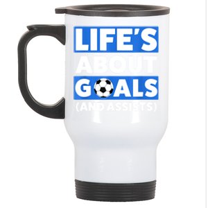 Soccer Boys Design Funny Soccer Design Stainless Steel Travel Mug