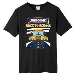 School Bus Driver Teachers Students Welcome Back To School Tall Fusion ChromaSoft Performance T-Shirt