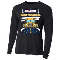 School Bus Driver Teachers Students Welcome Back To School Cooling Performance Long Sleeve Crew