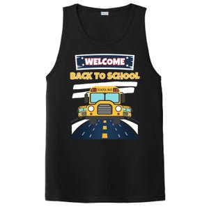 School Bus Driver Teachers Students Welcome Back To School PosiCharge Competitor Tank