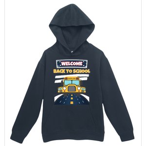 School Bus Driver Teachers Students Welcome Back To School Urban Pullover Hoodie