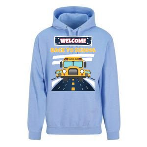 School Bus Driver Teachers Students Welcome Back To School Unisex Surf Hoodie