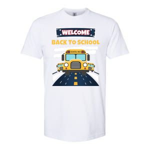 School Bus Driver Teachers Students Welcome Back To School Softstyle CVC T-Shirt