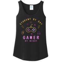 Student By Day Gamer By Night Ladies Essential Tank