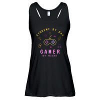 Student By Day Gamer By Night Ladies Essential Flowy Tank