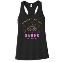 Student By Day Gamer By Night Women's Racerback Tank