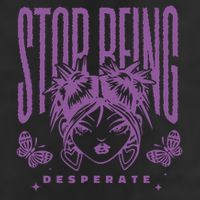 Stop Being Desperate Sassy Doll 7 Panel Mesh Trucker Snapback Hat