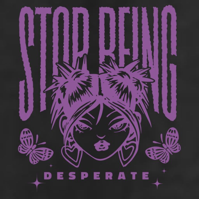 Stop Being Desperate Sassy Doll 7 Panel Mesh Trucker Snapback Hat