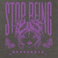 Stop Being Desperate Sassy Doll Cotton Canvas Backpack