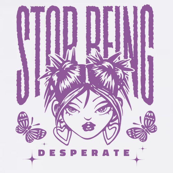 Stop Being Desperate Sassy Doll USA-Made Doggie Bandana