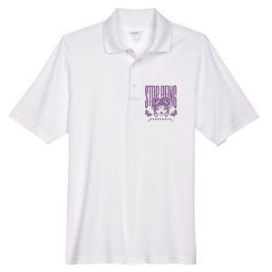 Stop Being Desperate Sassy Doll Men's Origin Performance Pique Polo