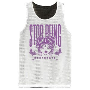 Stop Being Desperate Sassy Doll Mesh Reversible Basketball Jersey Tank