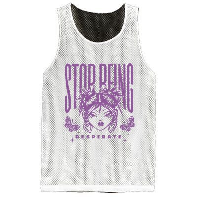 Stop Being Desperate Sassy Doll Mesh Reversible Basketball Jersey Tank