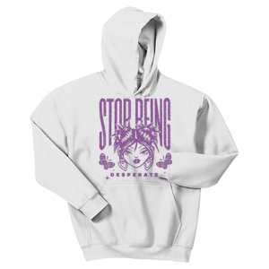 Stop Being Desperate Sassy Doll Kids Hoodie