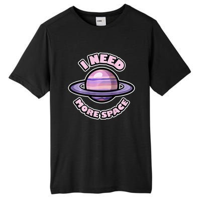 Space BACKPRINT Design for I Need More Space Tall Fusion ChromaSoft Performance T-Shirt