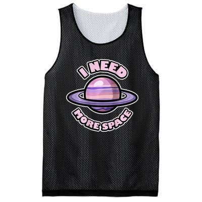 Space BACKPRINT Design for I Need More Space Mesh Reversible Basketball Jersey Tank