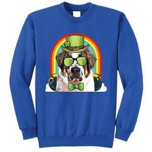 St Bernard Dog Leprechaun Funny St Patricks Day Gift Sweatshirt