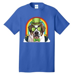 St Bernard Dog Leprechaun Funny St Patricks Day Gift Tall T-Shirt