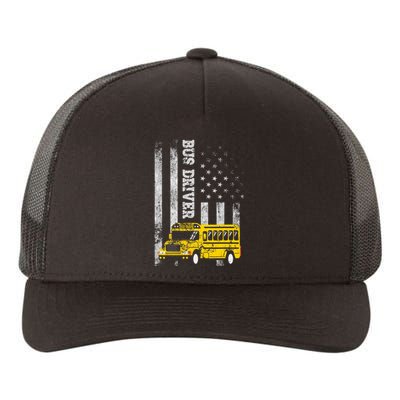 School Bus Driver American Flag For School Bus Driver Yupoong Adult 5-Panel Trucker Hat