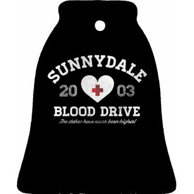 Sunnydale Blood Drive Ceramic Bell Ornament