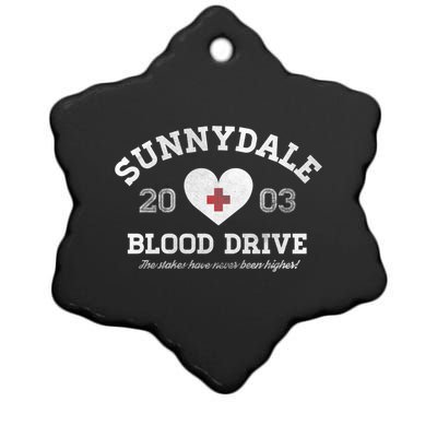 Sunnydale Blood Drive Ceramic Star Ornament