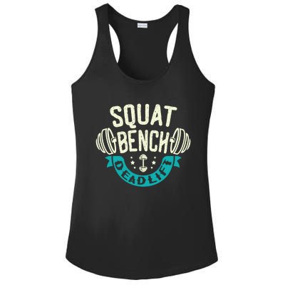 Squat Benchpress Deadlift Powerlifter Gift Ladies PosiCharge Competitor Racerback Tank