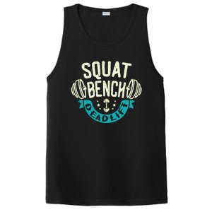 Squat Benchpress Deadlift Powerlifter Gift PosiCharge Competitor Tank