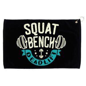 Squat Benchpress Deadlift Powerlifter Gift Grommeted Golf Towel