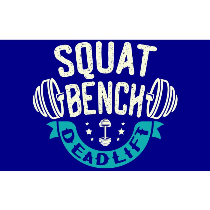 Squat Benchpress Deadlift Powerlifter Gift Bumper Sticker