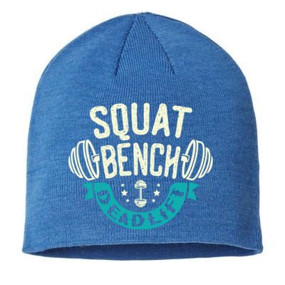 Squat Benchpress Deadlift Powerlifter Gift Sustainable Beanie