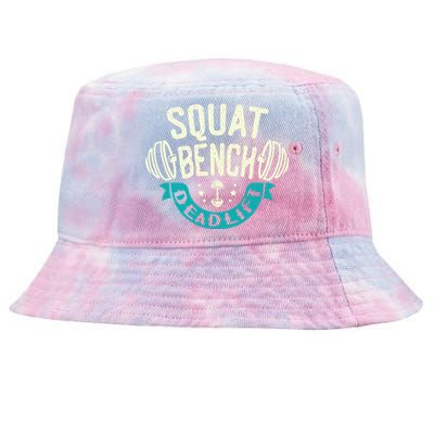 Squat Benchpress Deadlift Powerlifter Gift Tie-Dyed Bucket Hat