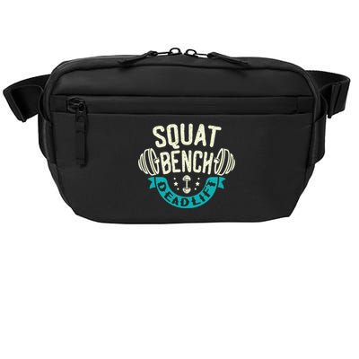 Squat Benchpress Deadlift Powerlifter Gift Crossbody Pack