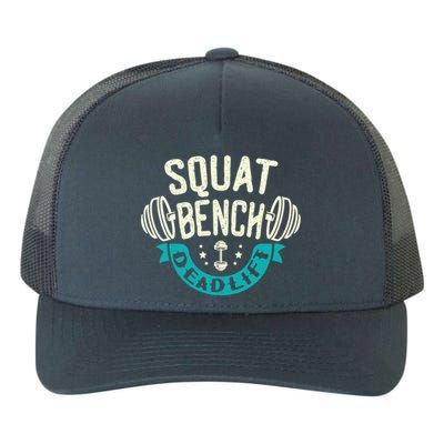 Squat Benchpress Deadlift Powerlifter Gift Yupoong Adult 5-Panel Trucker Hat