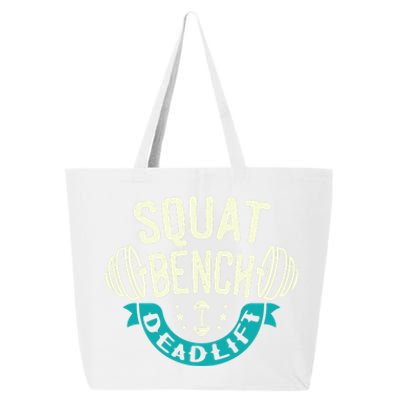 Squat Benchpress Deadlift Powerlifter Gift 25L Jumbo Tote