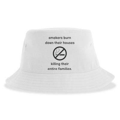 Smokers Burn Down Their House Killing Their Entire Family Sustainable Bucket Hat