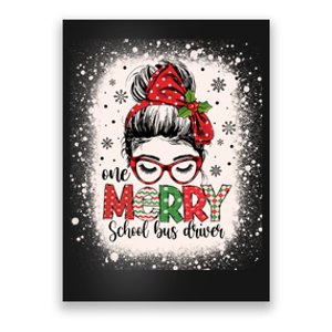 School Bus Driver Messy Bun Bus Driver Christmas Funny Gift Poster