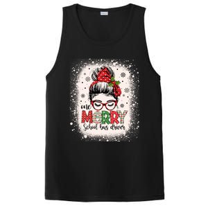 School Bus Driver Messy Bun Bus Driver Christmas Funny Gift PosiCharge Competitor Tank