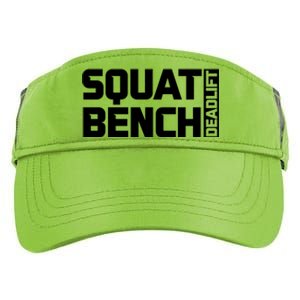 Squat Bench Deadlift Gym Weightlifting Workout Fitness Cute Gift Adult Drive Performance Visor