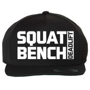 Squat Bench Deadlift Gym Weightlifting Workout Fitness Cute Gift Wool Snapback Cap