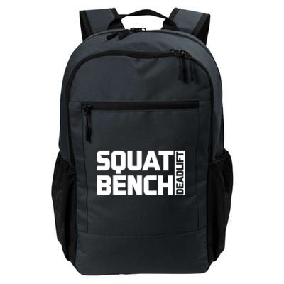 Squat Bench Deadlift Gym Weightlifting Workout Fitness Cute Gift Daily Commute Backpack