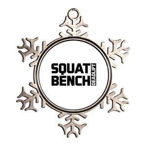 Squat Bench Deadlift Gym Weightlifting Workout Fitness Cute Gift Metallic Star Ornament