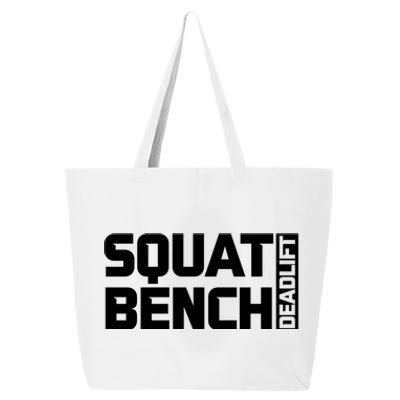 Squat Bench Deadlift Gym Weightlifting Workout Fitness Cute Gift 25L Jumbo Tote