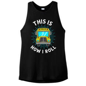 School Bus Driver Ladies PosiCharge Tri-Blend Wicking Tank